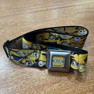 Minions Buckle-Down Seatbelt Style Belt Despicable Me Cartoon Buckle Unisex